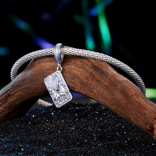 Сребърен Талисман Tarot Card-The chariot