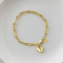 Сребърна гривна Love