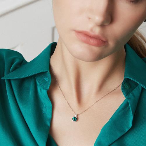 Сребърно колие Barbara