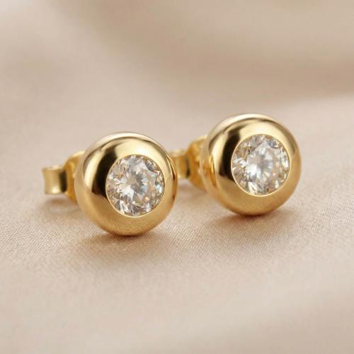 Златни обеци Ава 6мм