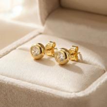 Златни обеци Ава 5мм