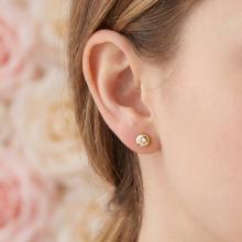 Златни обеци Ава 5мм