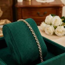 Златна гривна HEARTS