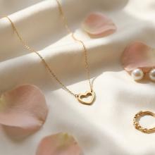 Златно  колие Сърце