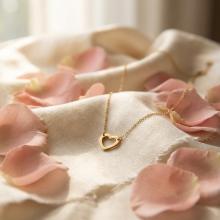 Златно  колие Сърце