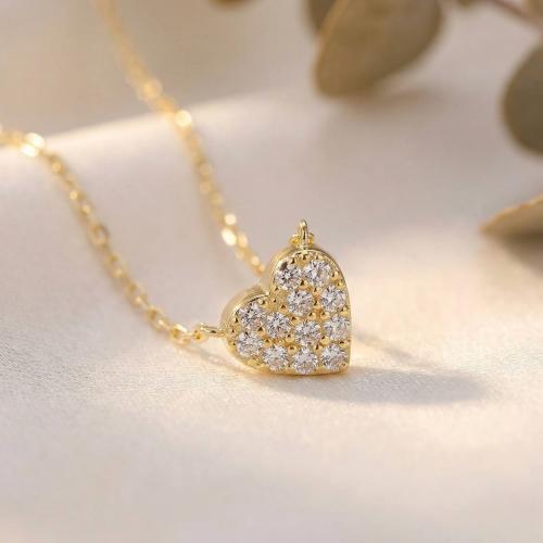 Златно колие Нежно Сърце 5мм