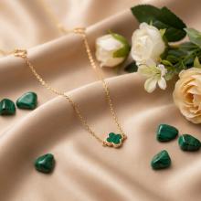 Златно колие Green Clover