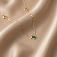 Златно колие Green Clover