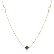 Златно колие Green Clover
