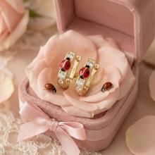 Детски златни обеци Калинки