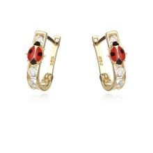 Детски златни обеци Калинки