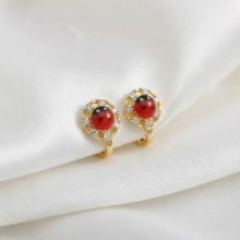 Детски златни обеци Калинки