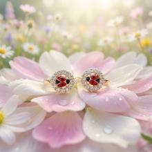 Златни обеци Калинки