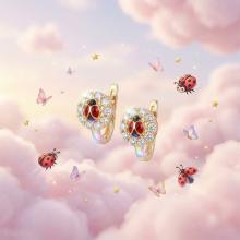 Златни обеци Калинки