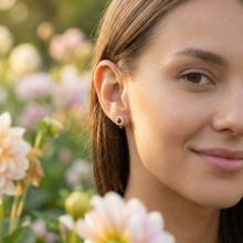 Златни обеци Калинки