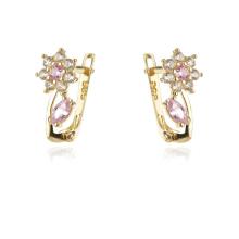 Детски златни обеци Цветенца