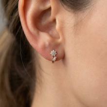 Детски златни обеци Цветенца Детски златни обеци Цветенца