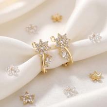 Детски златни обеци Цветенца Детски златни обеци Цветенца