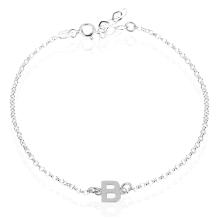 Сребърна гривна с инициали