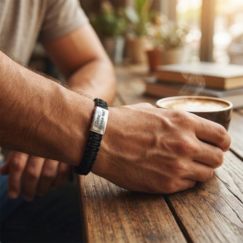 Мъжка плетена гривна R2