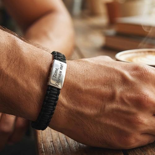 Мъжка плетена гривна R2