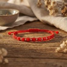 Мъжка гривна със златни топчета и черен оникс R22