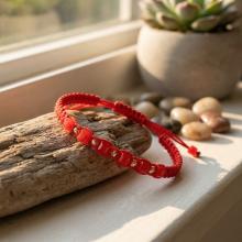 Мъжка гривна със златни топчета и черен оникс R22