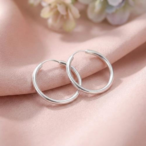  Сребърни Обеци Халки 12 мм