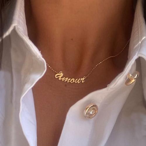 Златно колие Amour