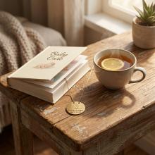 Златно Колие с рождените данни на вашето бебе