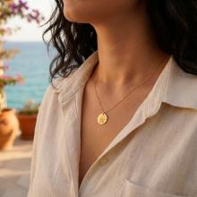 Сребърно Колие с рождените данни на вашето бебе