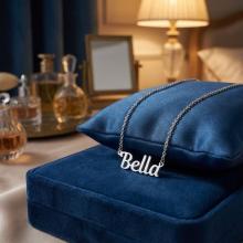 Сребърно колие Bella