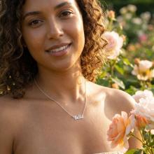 Сребърно колие Bella