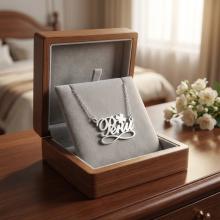 Сребърно колие с безкрайност и име по избор