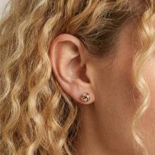 Трицветни златни обеци Love Knot Трицветни златни обеци Love Knot