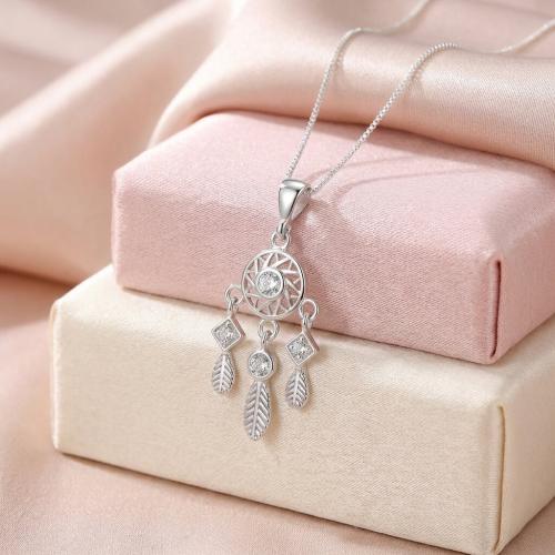 Сребърно колие Ловец на сънища