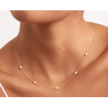 Златно колие Pearls