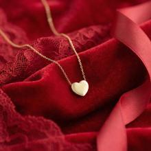 Златно колие Сърце с възможност за гравиране (10мм)