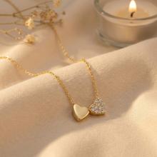 Златно колие Нежни Сърца