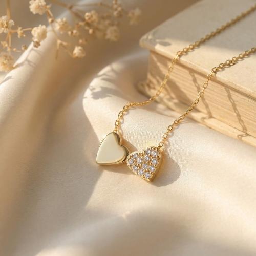 Златно колие Нежни Сърца
