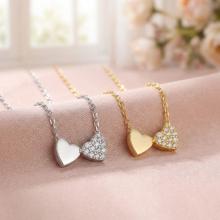 Златно колие Нежни Сърца