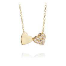 Златно колие Нежни Сърца