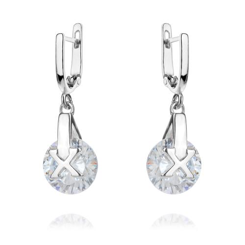 Сребърен комплект с циркони 7101