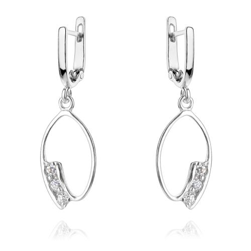 Сребърен комплект с циркони 7104