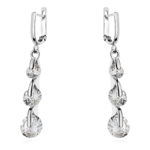 Сребърен комплект с циркони 7103