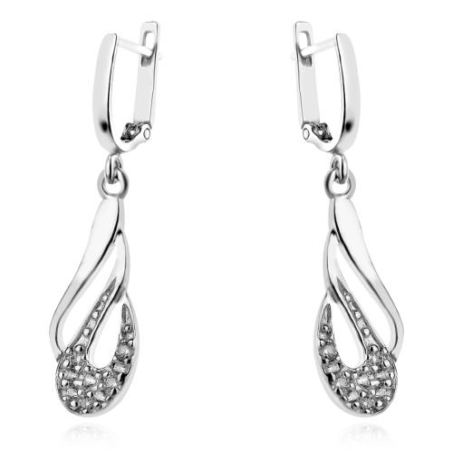 Сребърен комплект с циркони 7111