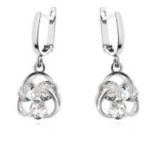 Сребърен комплект с циркони 7112