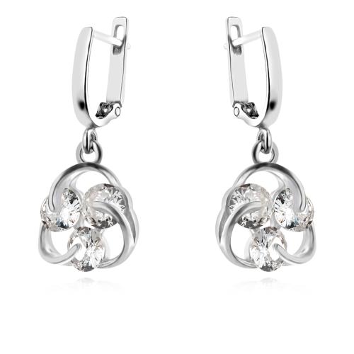 Сребърен комплект с циркони 7112