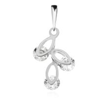 Сребърен комплект с циркони 7113