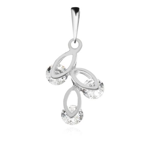 Сребърен комплект с циркони 7113